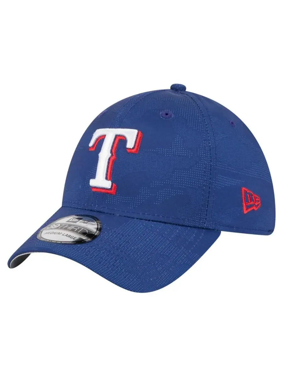 Кепка с вышитым логотипом Texas Rangers Tonal Camo 39THIRTY Flex Hat New Era