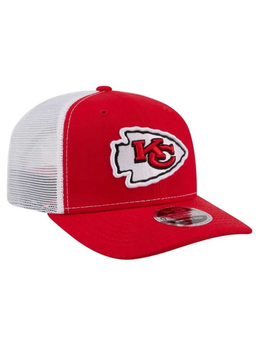 Кепка New Era 9SEVENTY Trucker с вышивкой Kansas City Chiefs — изображение 4 из 5, красный