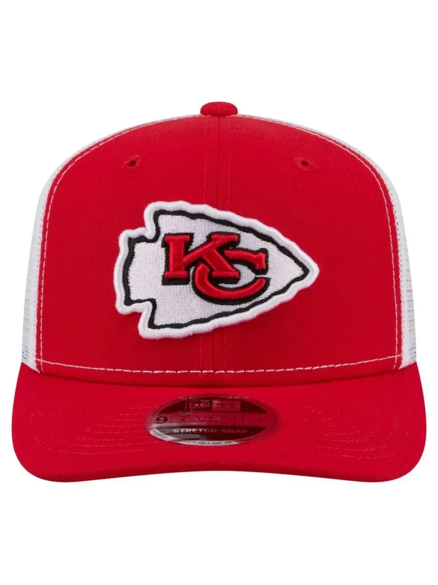 Кепка New Era 9SEVENTY Trucker с вышивкой Kansas City Chiefs — изображение 5 из 5, красный