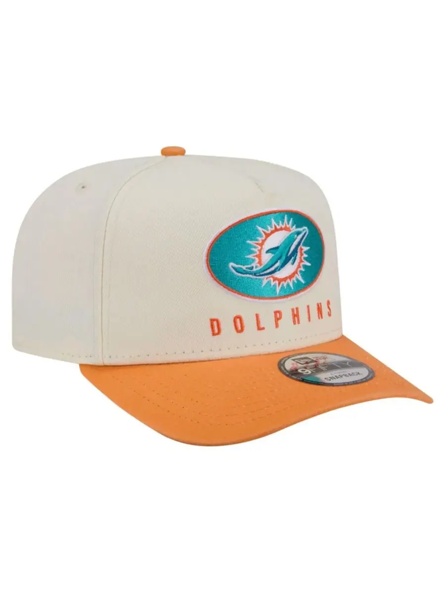 Кепка-снапбек с козырьком, с вышивкой, модель Washed A-Frame 9FIFTY New Era — изображение 3 из 7, кремовый оранжевый