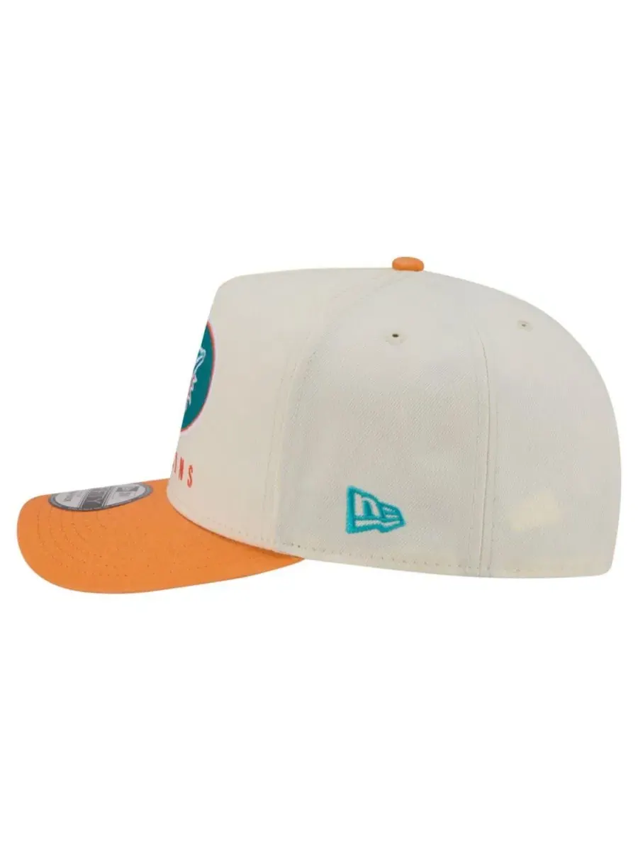 Кепка-снапбек с козырьком, с вышивкой, модель Washed A-Frame 9FIFTY New Era — изображение 6 из 7, кремовый оранжевый