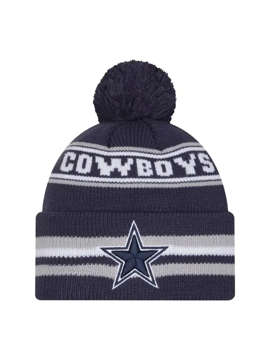 Вязаная шапка с помпоном Classic Cuffed Pom New Era