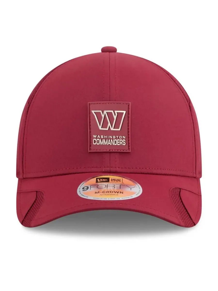 New Era Мужская бордовая кепка Washington Commanders 2025 Sideline M-Crown 9FORTY с регулируемой — изображение 5 из 5