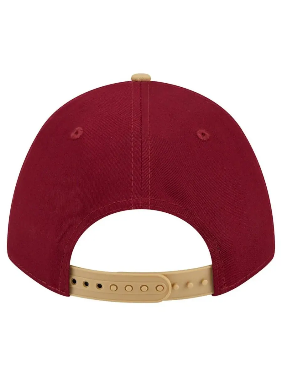 New Era Мужская кепка COOLERA 9FORTY A-Frame M-Crown с регулируемой высотой, винного цвета, с — изображение 5 из 5, красный