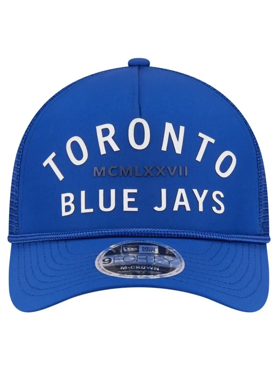 New Era Мужская минималистичная регулируемая кепка 9FORTY A-Frame с символикой команды Toronto Blue — изображение 2 из 4