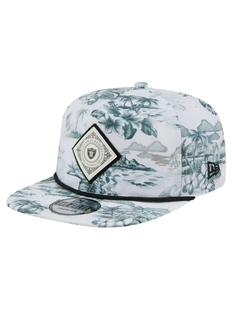 New Era Мужская белая бейсболка Las Vegas Raiders Adventure Golfer Snapback