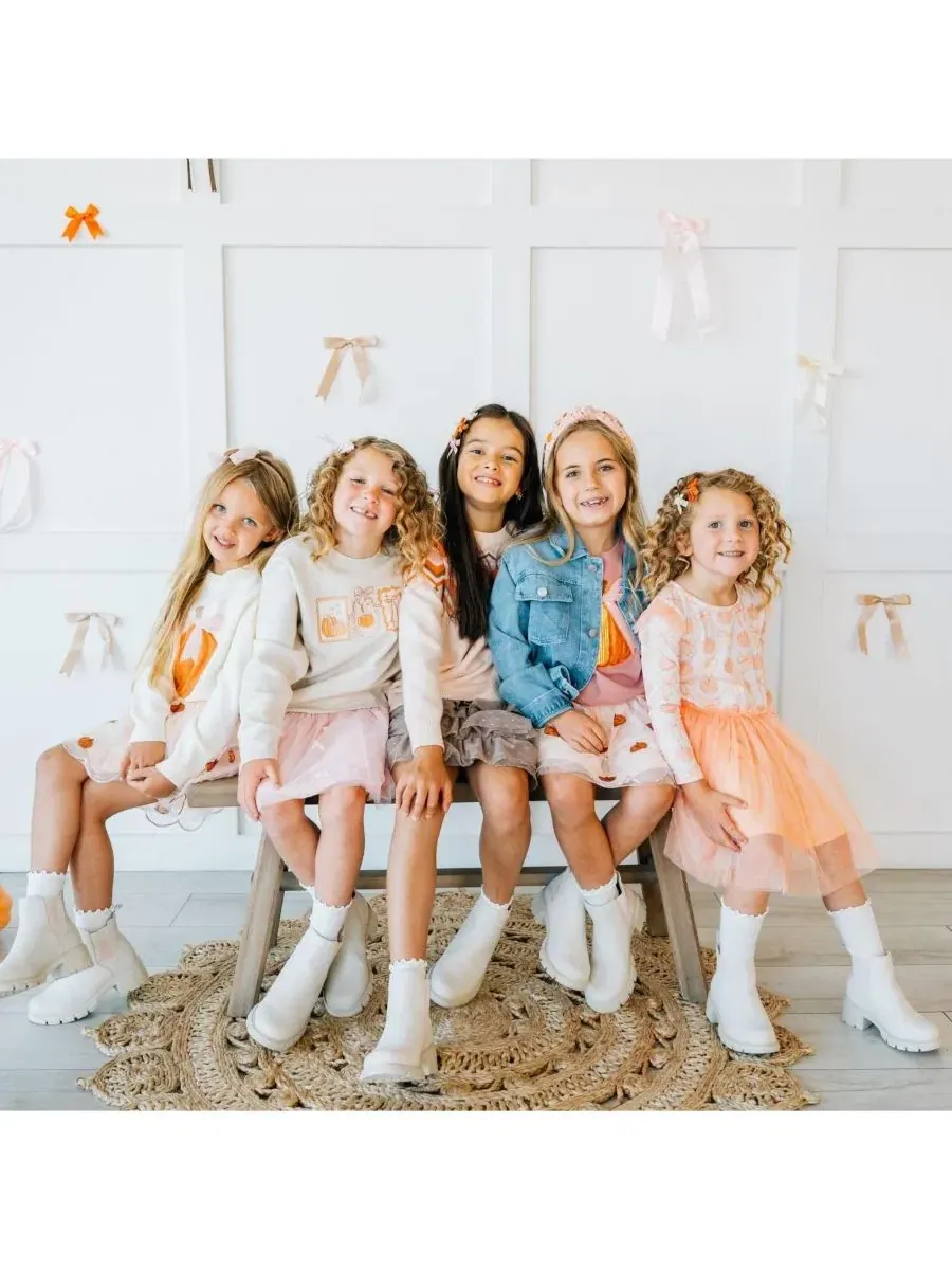 Повязка на голову с жемчугом и тыквами Sweet Wink — изображение 5 из 5, розовый