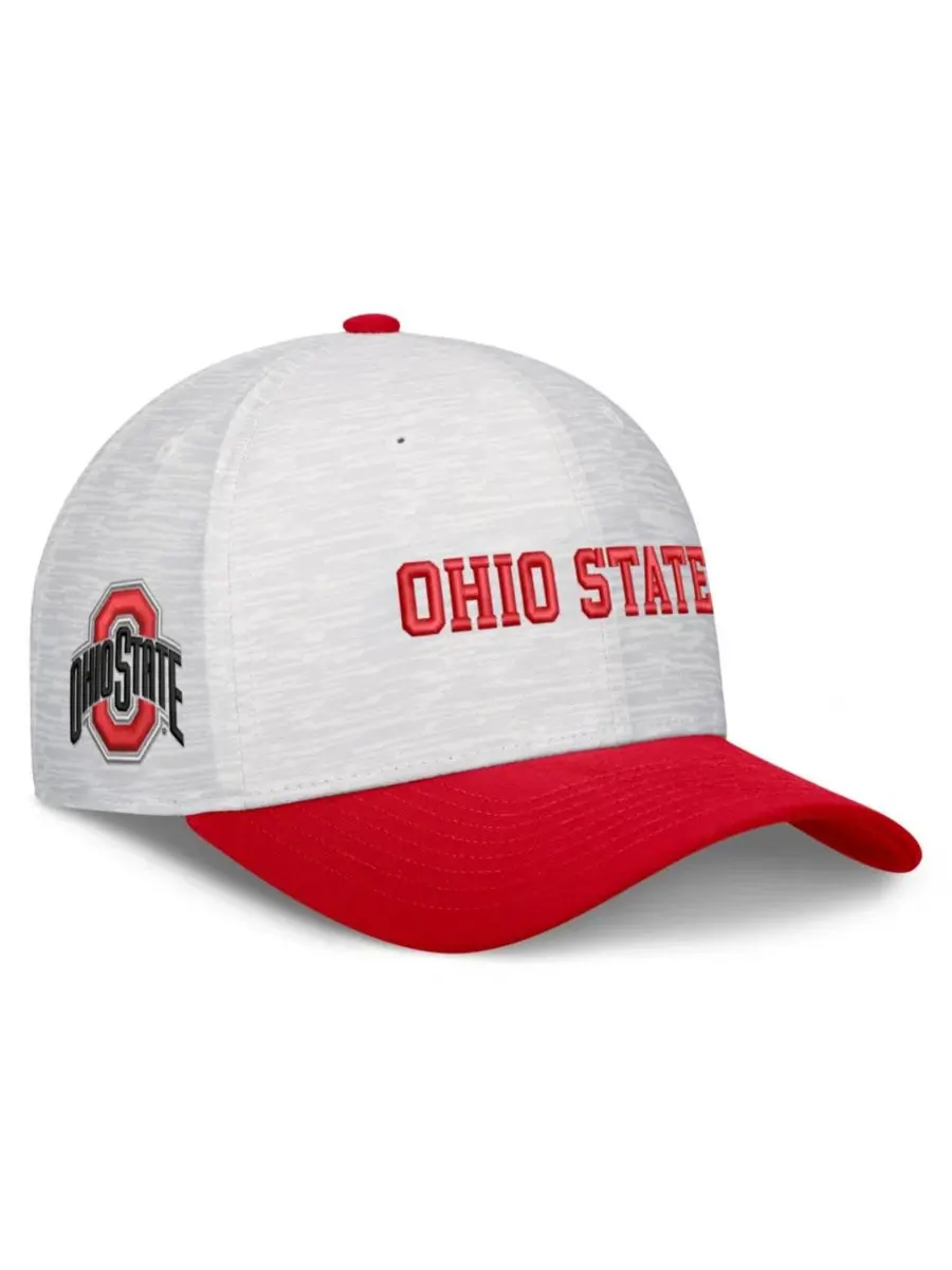 Кепка Nike Primetime Rise с вышивкой Ohio State Buckeyes — изображение 3 из 4, белый