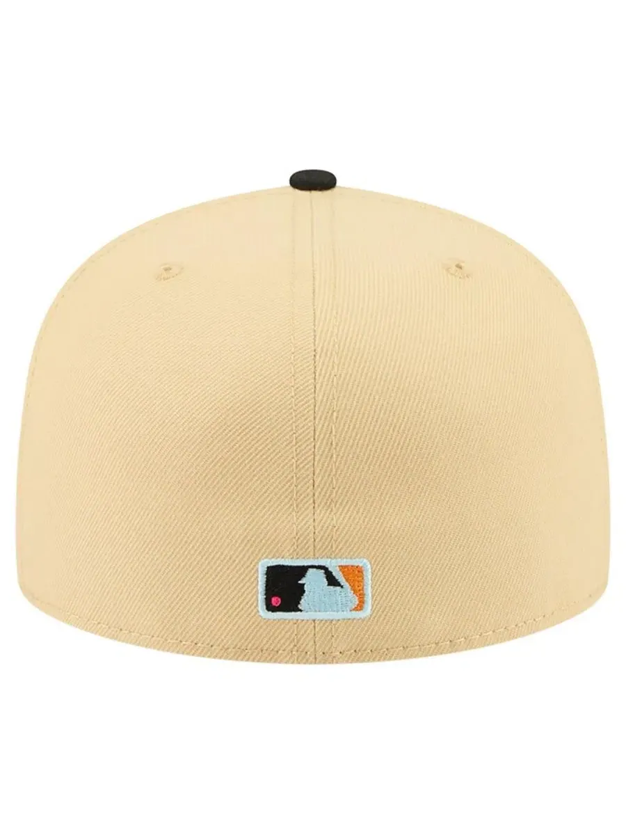 Кепка New Era Los Angeles Dodgers Two-Tone Embroidered Visor 59FIFTY — изображение 4 из 5, светлый бежевый