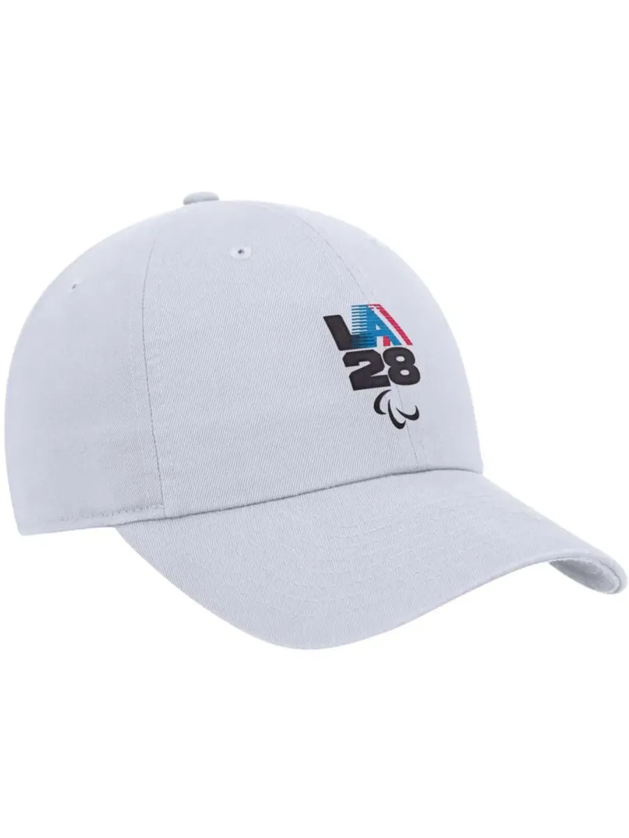 Детская бейсболка с вышивкой LA28 Summer Paralympics Retro Stripes Club Nike — изображение 2 из 3, белый