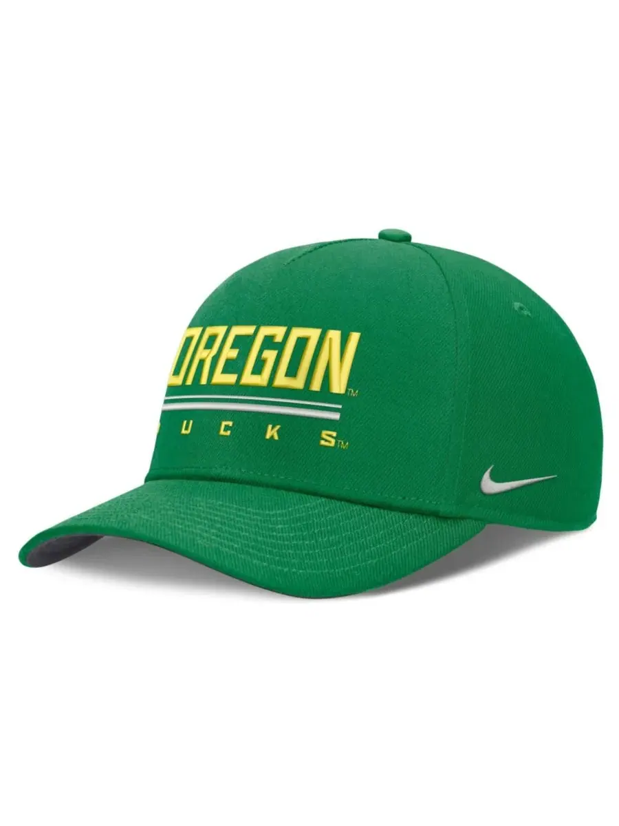 Кепка Nike Oregon Ducks 2026 Sideline Dri-FIT Rise Adjustable