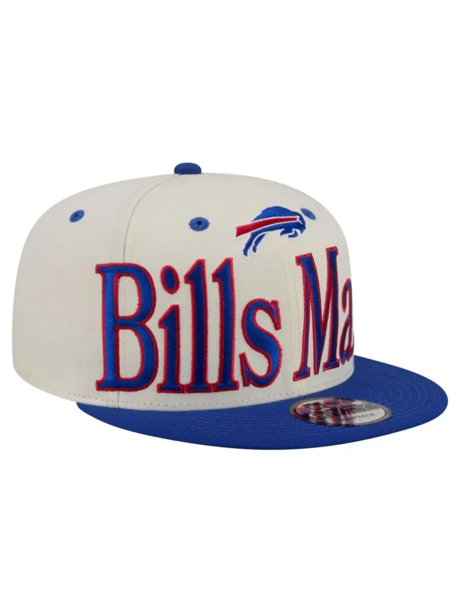 Кепка-снэпбек с вышивкой Buffalo Bills, модель Bills Mafia Oversized Slogan New Era