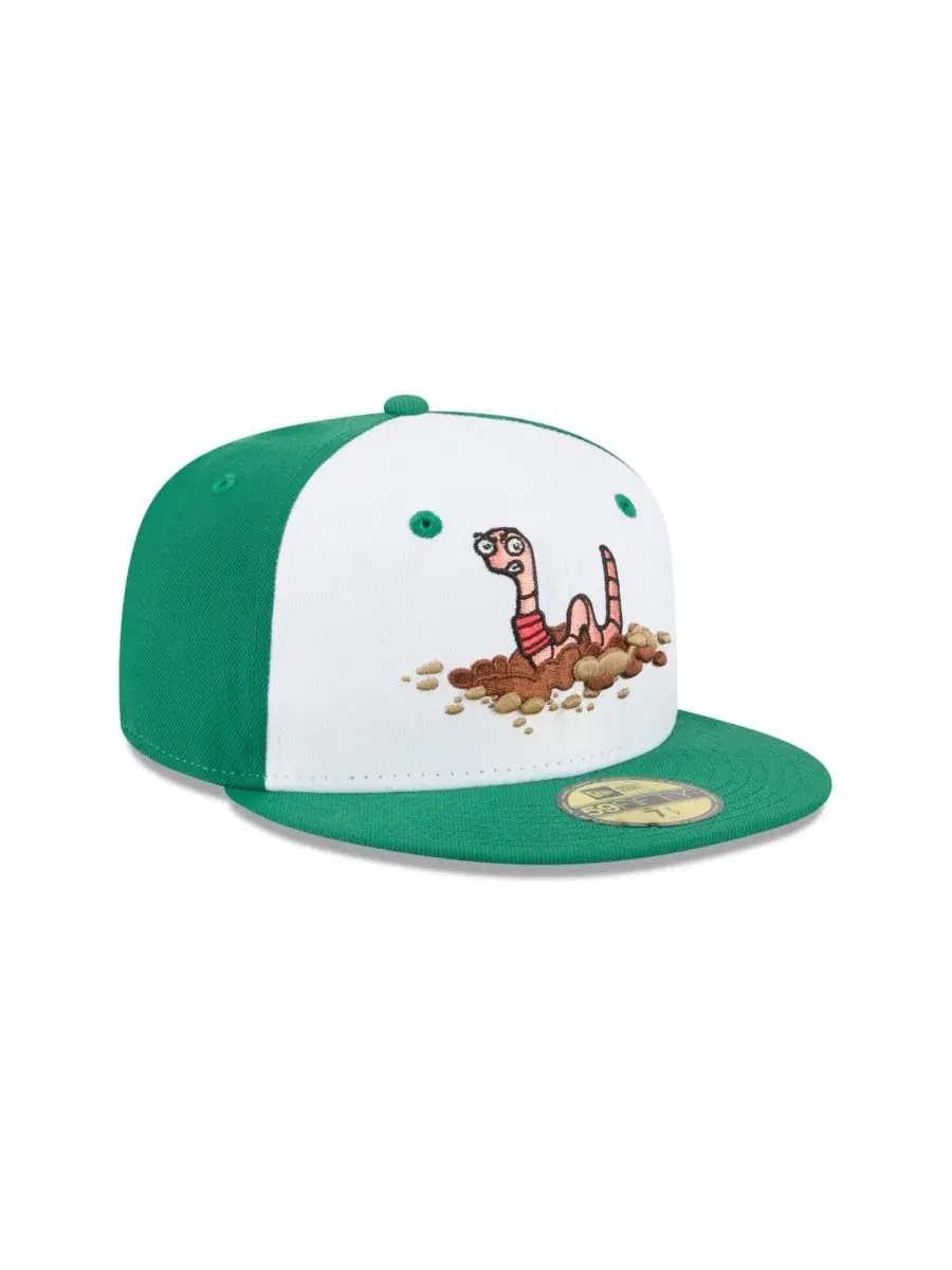 Кепка с высокой тульей Worcester Red Sox Theme Nights 59FIFTY New Era — изображение 3 из 4, белый