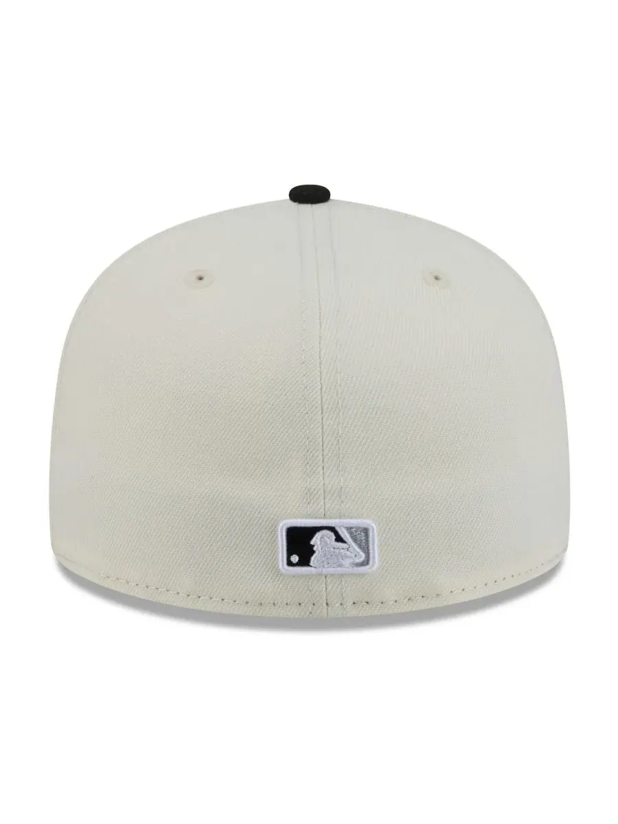 Бейсболка New Era с вышивкой — изображение 4 из 5, белый черный