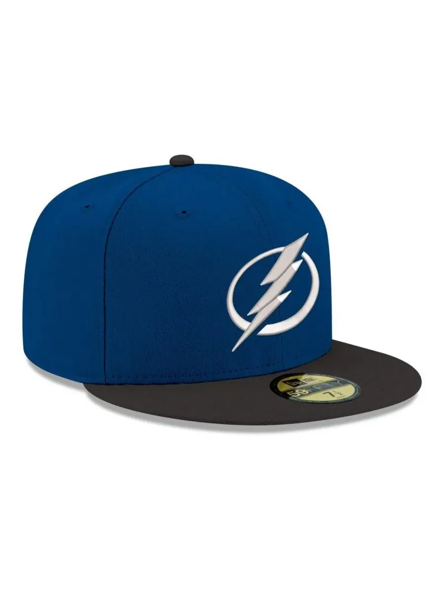 Кепка New Era с вышитым логотипом Tampa Bay Lightning — изображение 3 из 4, синий черный