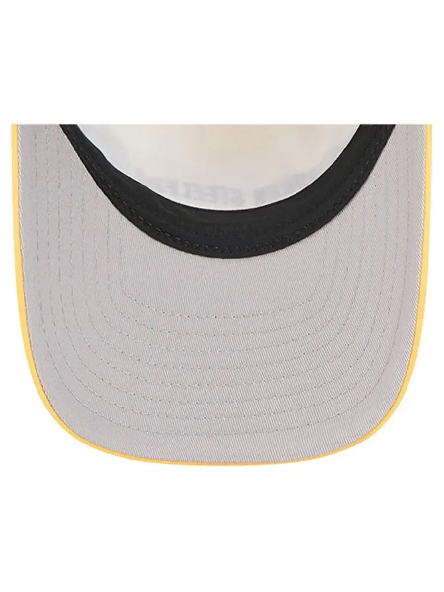 Мужская золотистая регулируемая бейсболка Pittsburgh Steelers Linear A-Frame 9FORTY New Era — изображение 3 из 5, золото