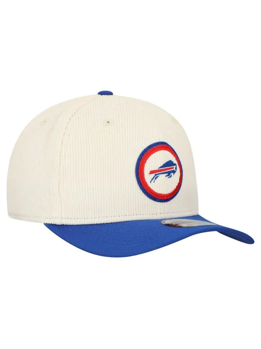 Мужская регулируемая кепка Stone Buffalo Bills Loyal Corduroy 9SEVENTY New Era — изображение 3 из 4, серый