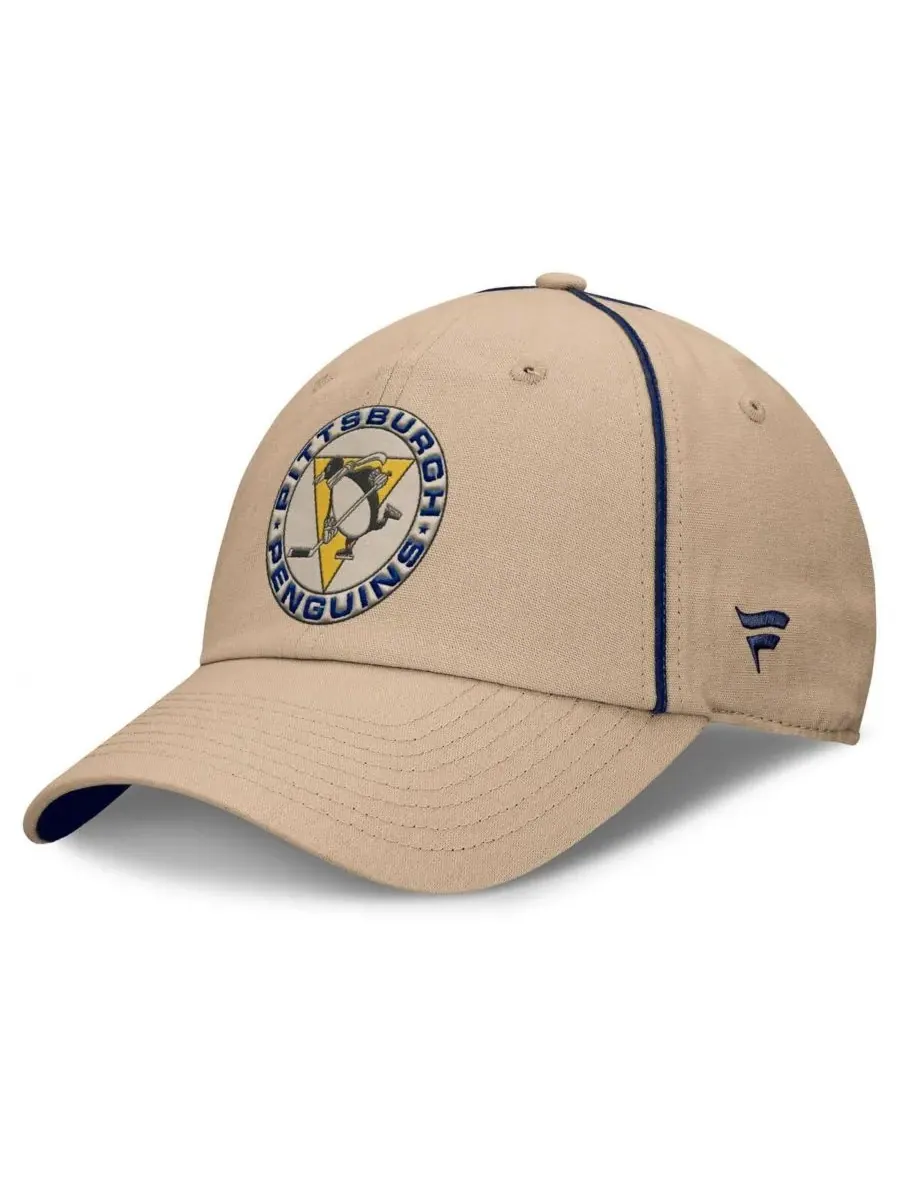 Fanatics Мужская кремовая кепка Pittsburgh Penguins Heritage Setoff с регулируемым размером