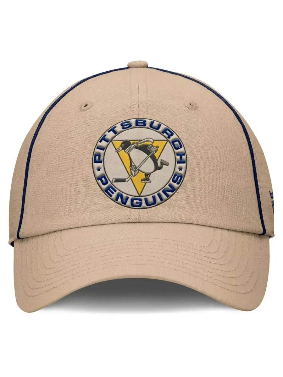 Fanatics Мужская кремовая кепка Pittsburgh Penguins Heritage Setoff с регулируемым размером — изображение 2 из 4, бежевый