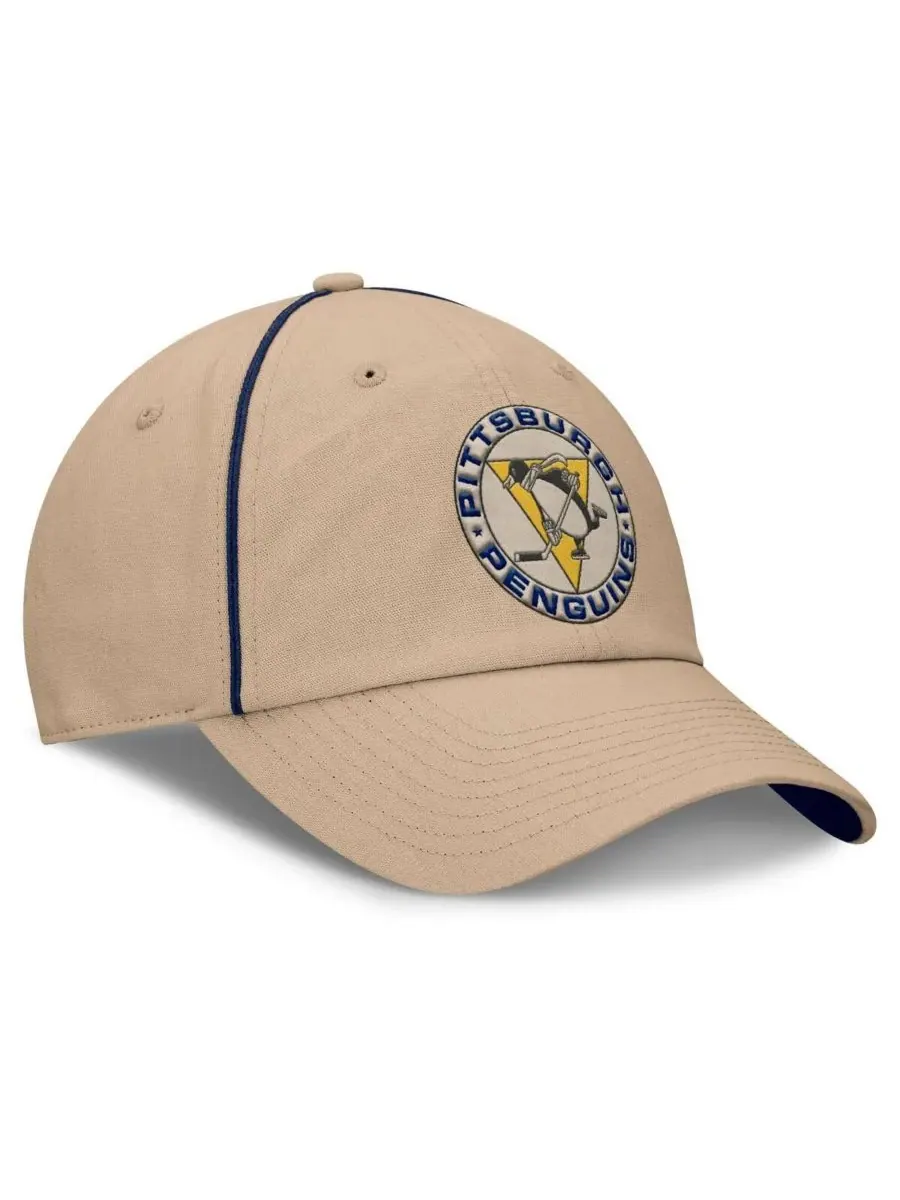 Fanatics Мужская кремовая кепка Pittsburgh Penguins Heritage Setoff с регулируемым размером — изображение 3 из 4, бежевый