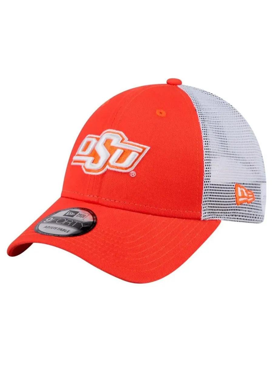 New Era Мужская оранжевая кепка-тракер Oklahoma State Cowboys 9FORTY с регулируемым размером