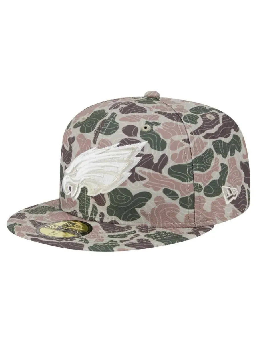 Мужская кепка Philadelphia Eagles Geo Camo 59FIFTY Fitted Hat New Era