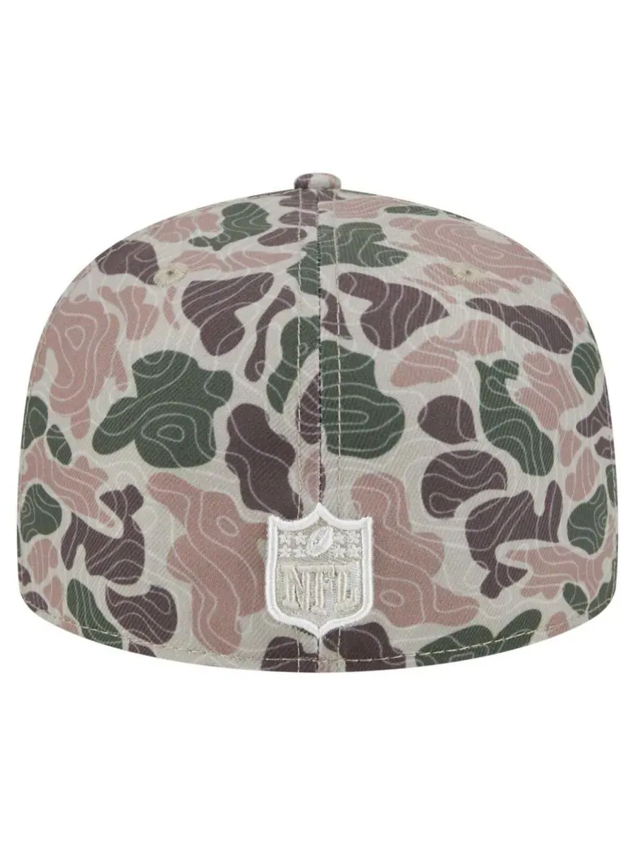 Мужская кепка Philadelphia Eagles Geo Camo 59FIFTY Fitted Hat New Era — изображение 3 из 5, камуфляж