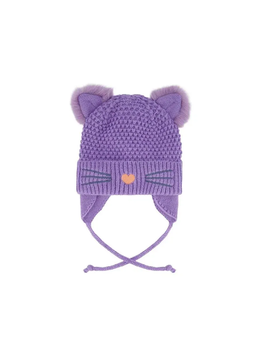 Зимняя вязаная шапка с ушками Violet Deux par Deux