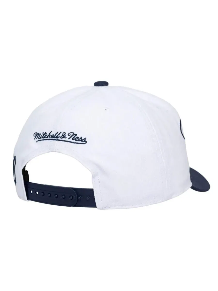 Кепка Mitchell & Ness с вышивкой — изображение 3 из 5, белый темно-синий