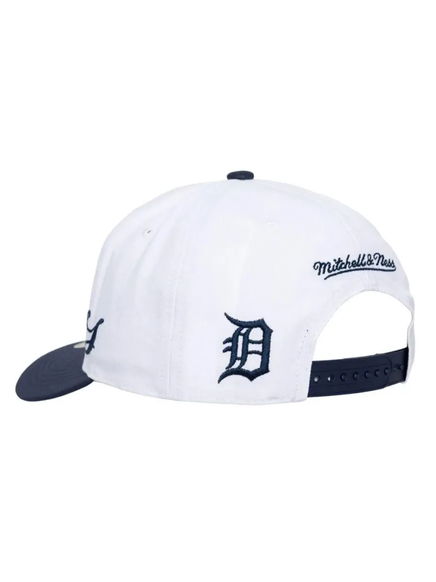 Кепка Mitchell & Ness с вышивкой — изображение 4 из 5, белый темно-синий