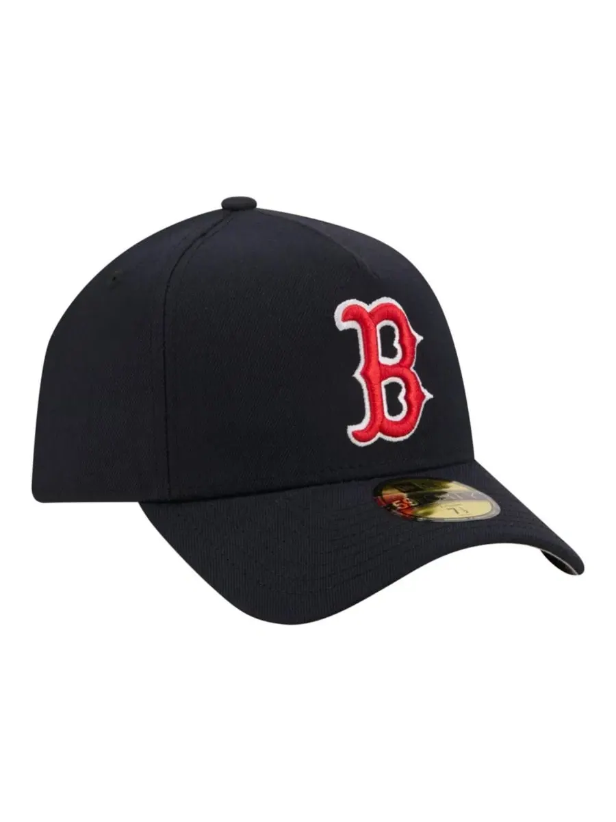 Кепка New Era A-Frame 59FORTY с вышитым логотипом Boston Red Sox — изображение 2 из 5, темно-синий