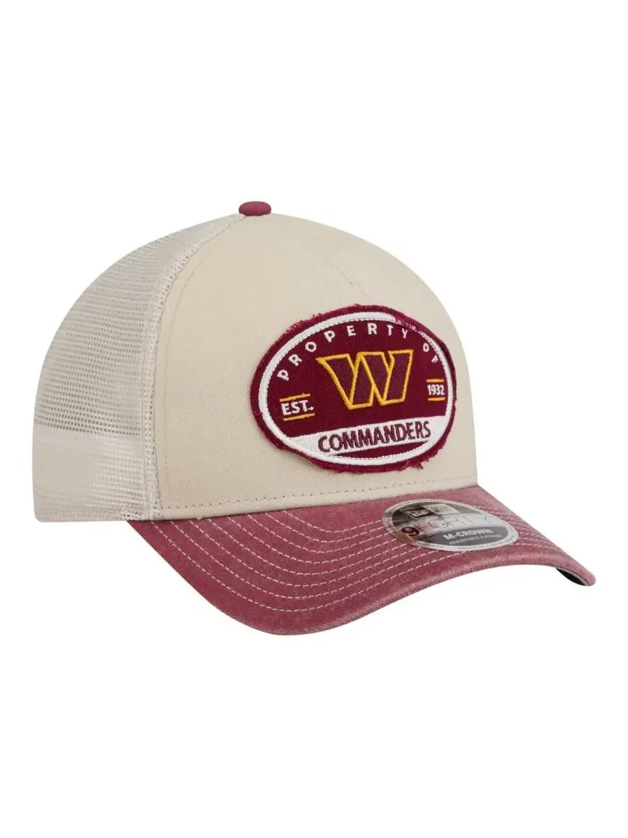 Бейсболка New Era Washington Commanders Frayed M-Crown A-Frame 9FORTY — изображение 3 из 4, натуральный бордовый