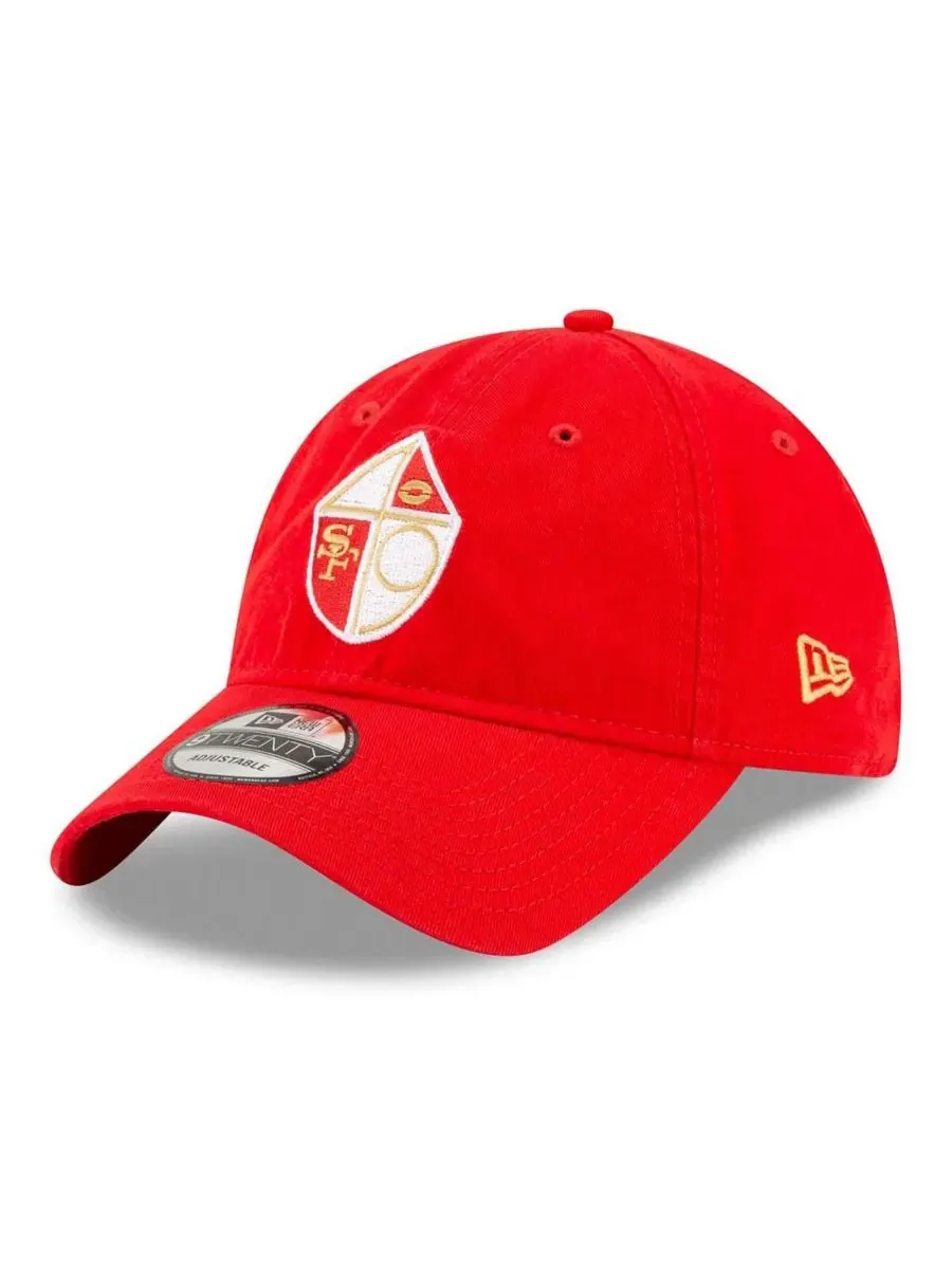 Кепка с принтом 80th Anniversary Side Patch 9TWENTY New Era — изображение 3 из 4, алый