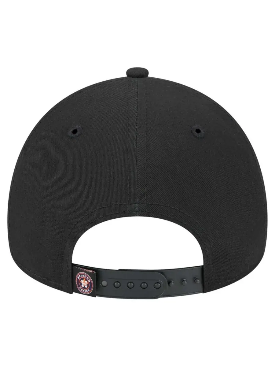 New Era Мужская черная регулируемая бейсболка Houston Astros 9FORTY A-Frame — изображение 3 из 5, черный