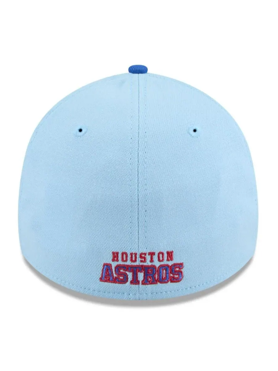 New Era Мужская светло-голубая/синяя кепка Houston Astros 2025 Fourth of July 39THIRTY Flex Hat — изображение 2 из 4