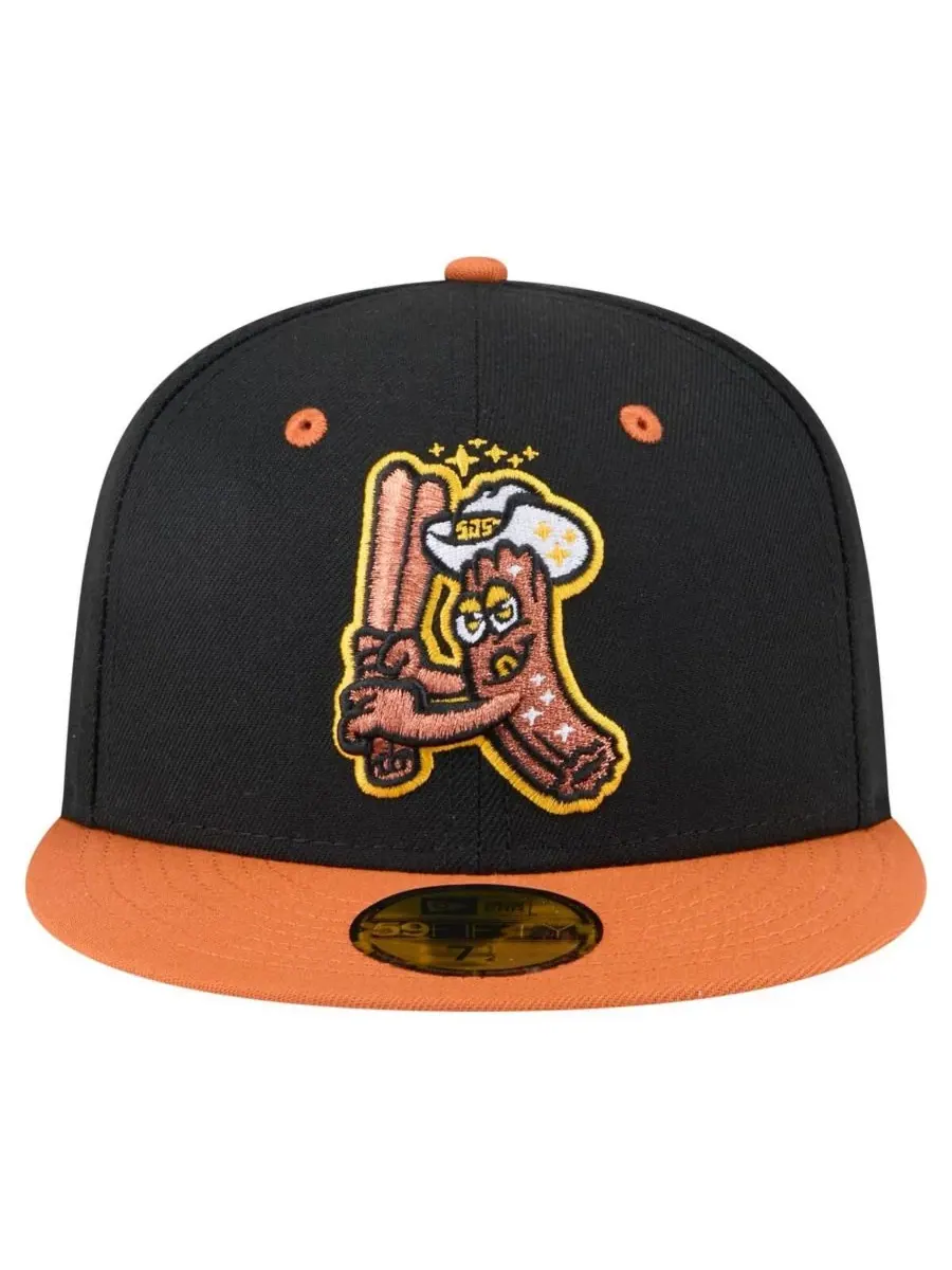 New Era Мужская кепка San Jose Giants Copa de la Diversion 59FIFTY — изображение 2 из 4, черный оранжевый
