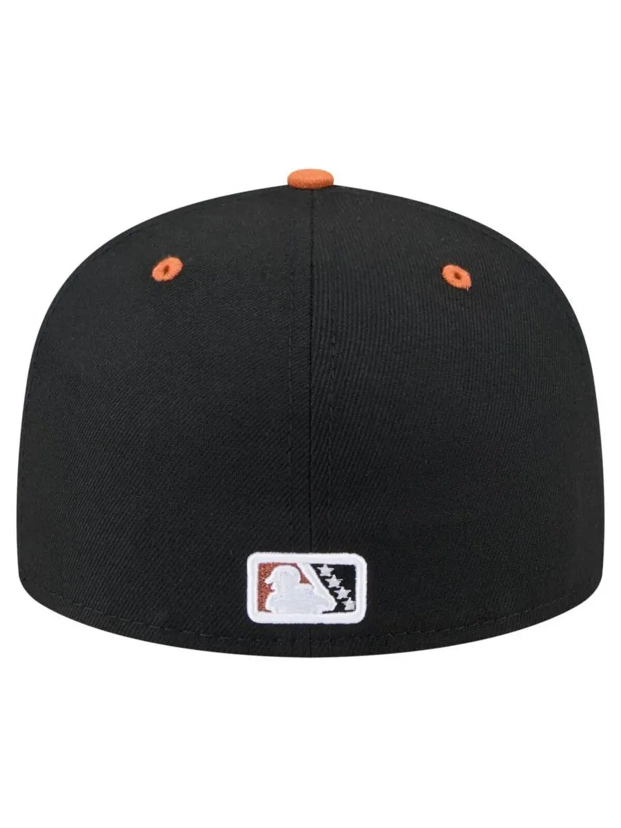 New Era Мужская кепка San Jose Giants Copa de la Diversion 59FIFTY — изображение 4 из 4, черный оранжевый