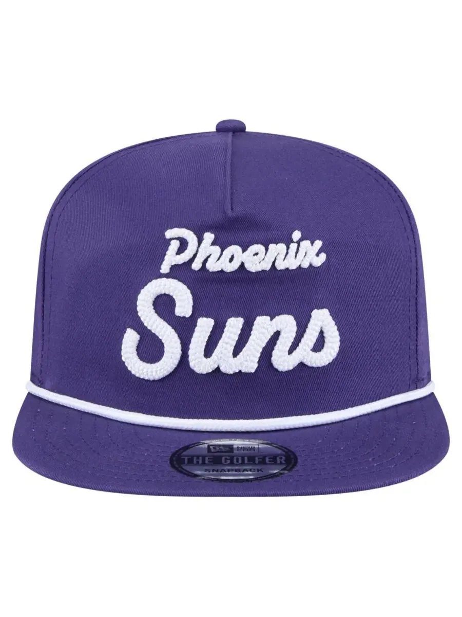 New Era Мужская фиолетовая кепка-бейсболка Phoenix Suns с надписью Team Text — изображение 2 из 4, фиолетовый