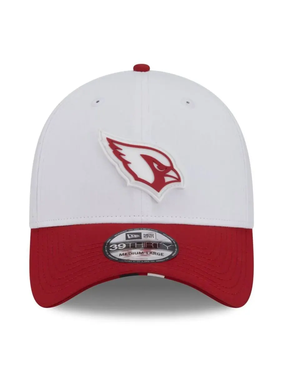 New Era Мужская белая/синяя бейсболка Arizona Cardinals 2025 NFL Training Camp 39THIRTY Flex Hat — изображение 2 из 4, белый