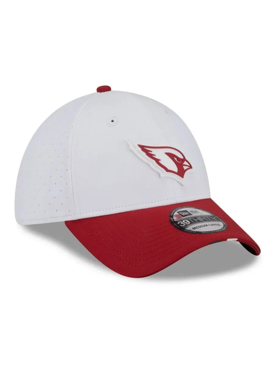 New Era Мужская белая/синяя бейсболка Arizona Cardinals 2025 NFL Training Camp 39THIRTY Flex Hat — изображение 3 из 4, белый