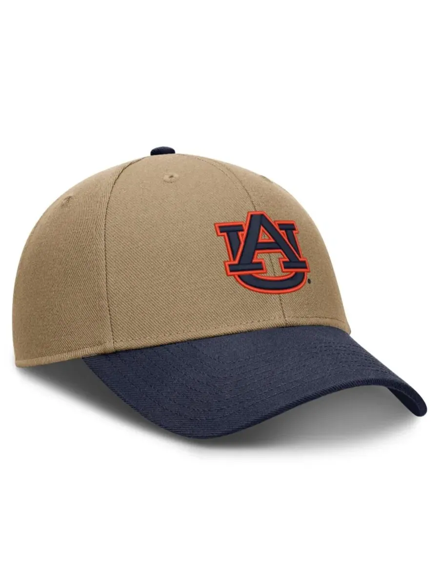 Кепка Nike Auburn Tigers Primetime Rise Dri-FIT — изображение 3 из 4, бежевый темно-синий