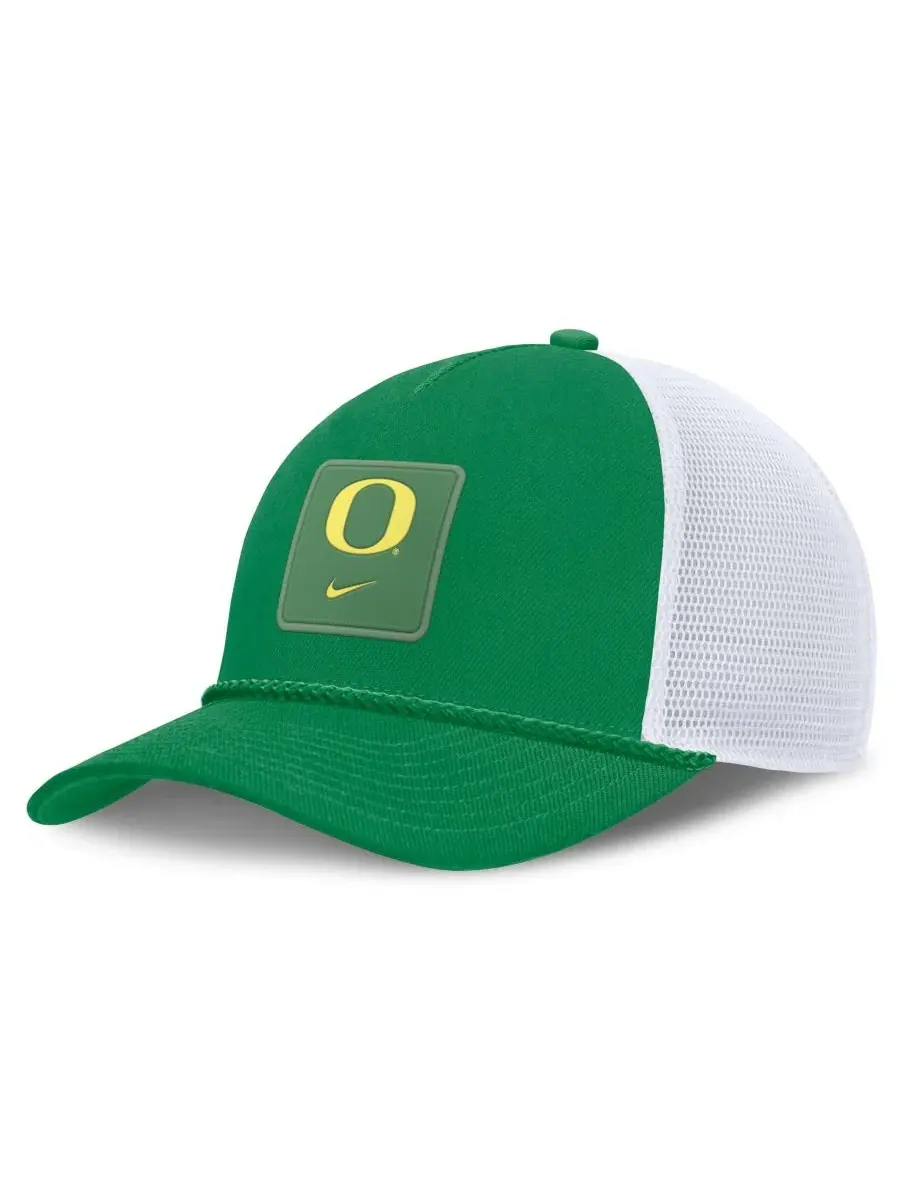 Кепка-тракер с веревочным декором Oregon Ducks 2026 On-Field Gameday Rope Trucker Nike