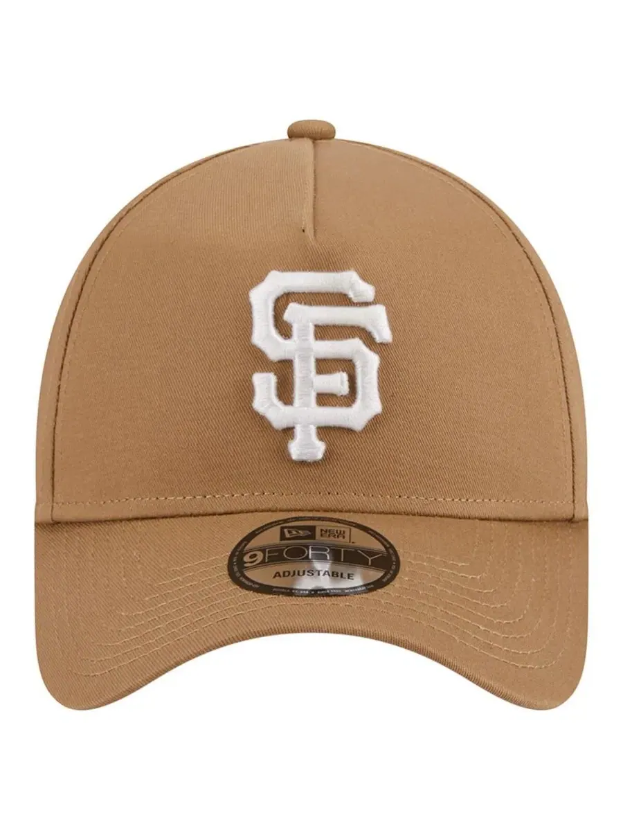 Мужская регулируемая бейсболка San Francisco Giants A-Frame 9FORTY цвета хаки New Era — изображение 4 из 4