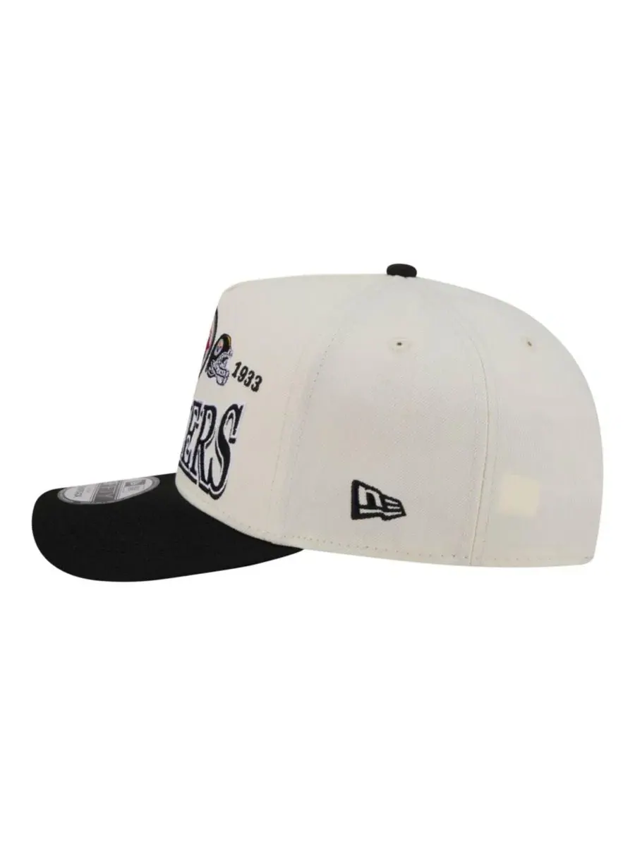 Кепка-снапбек New Era A-Frame 9FIFTY с вышивкой Pittsburgh Steelers — изображение 7 из 7, кремовый черный