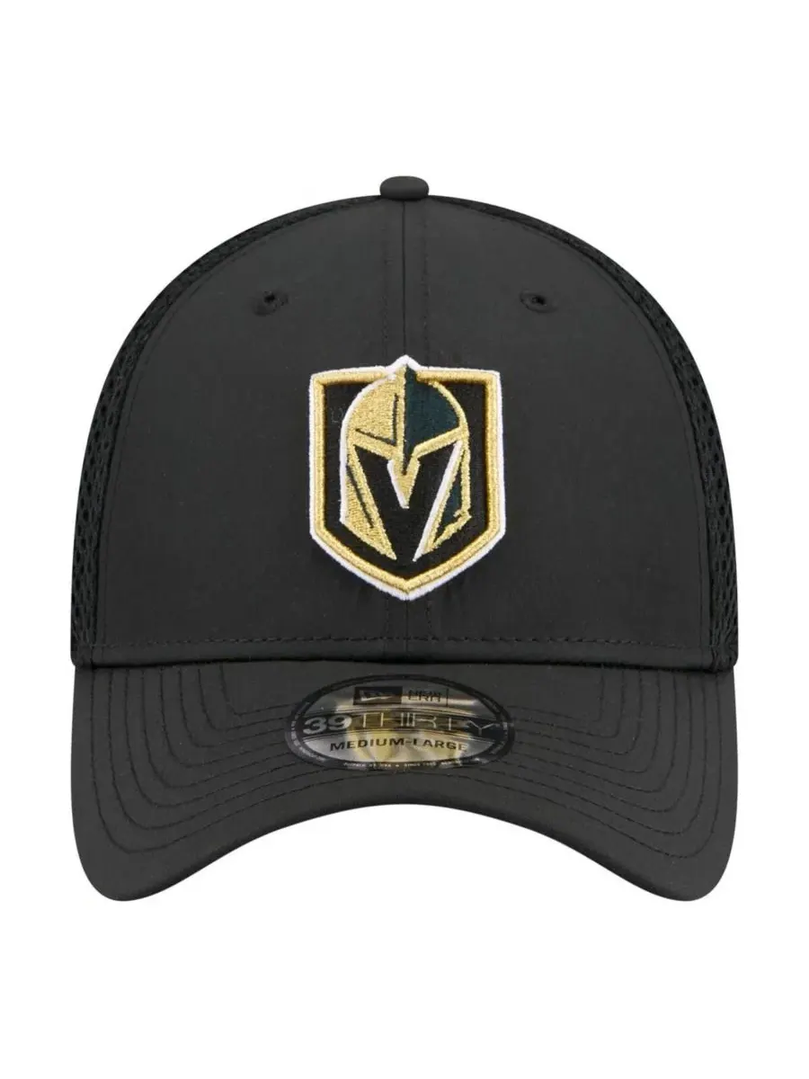 Кепка New Era Vegas Golden Knights Logo 39THIRTY Flex — изображение 2 из 5, черный