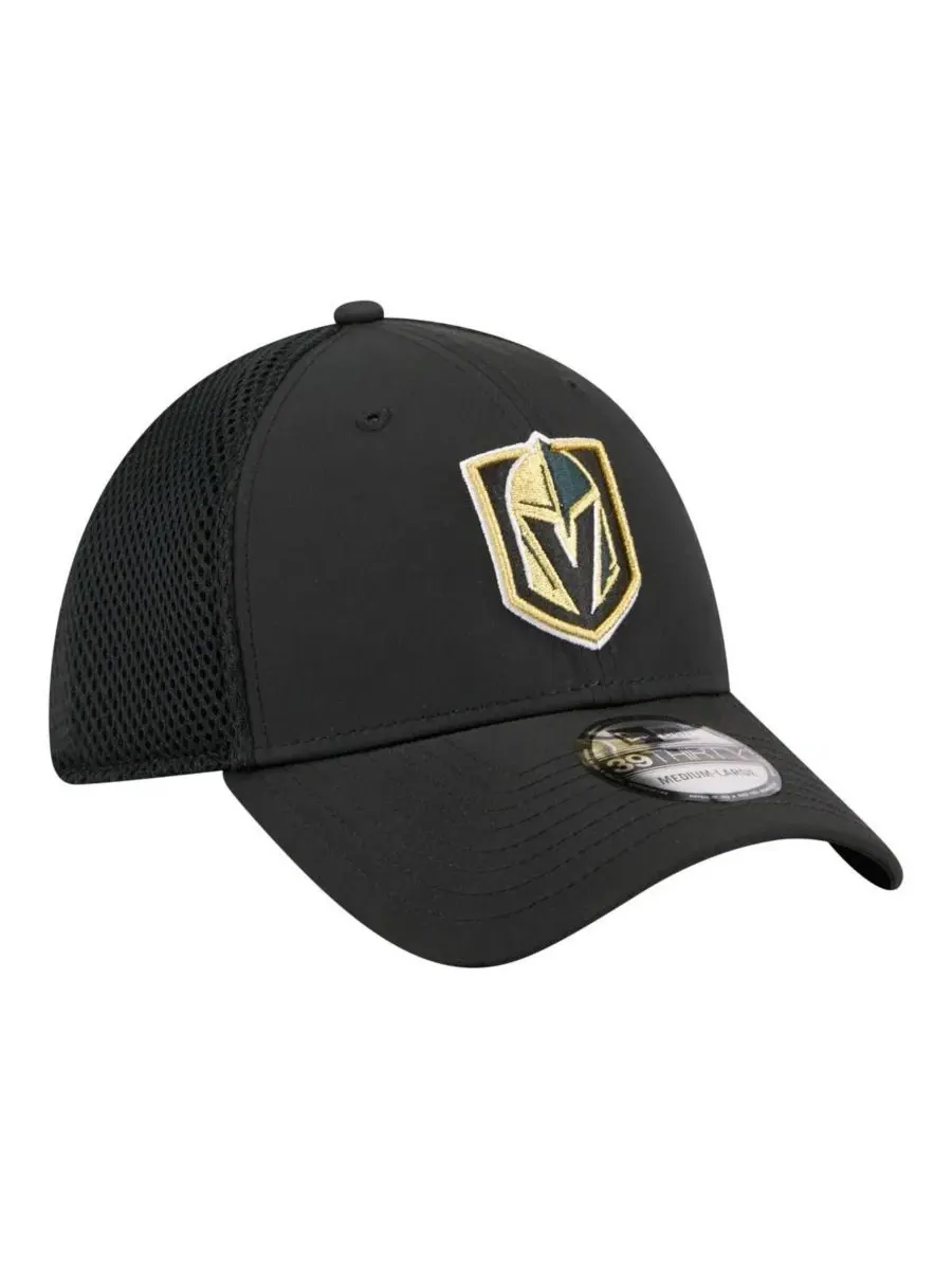 Кепка New Era Vegas Golden Knights Logo 39THIRTY Flex — изображение 3 из 5, черный