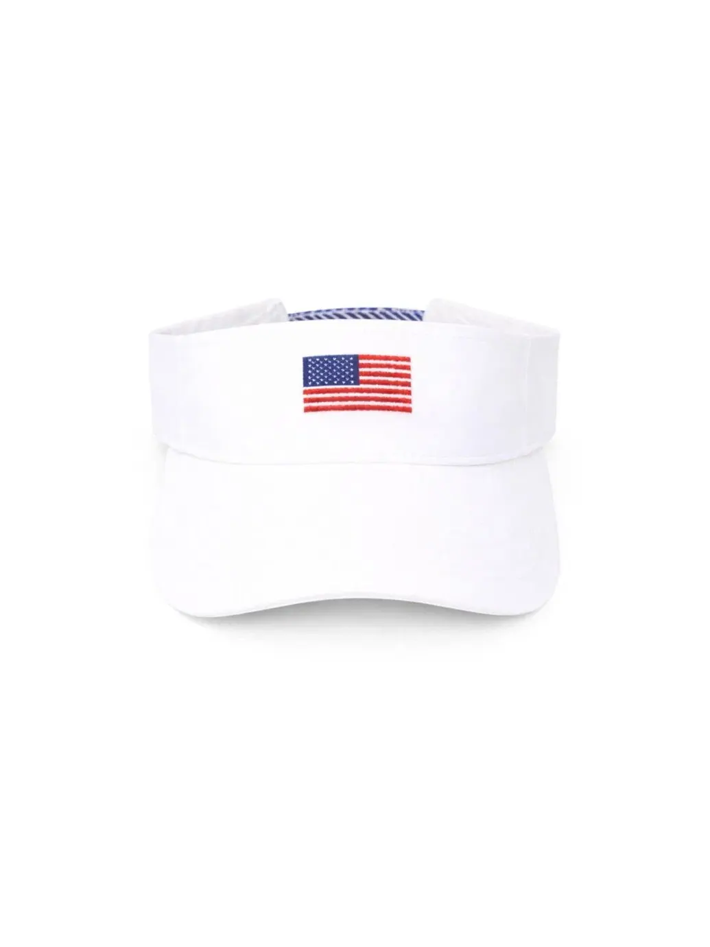 Кепка-визор с вышивкой флага American Flag Visor Bits & Bows — изображение 3 из 5, белый