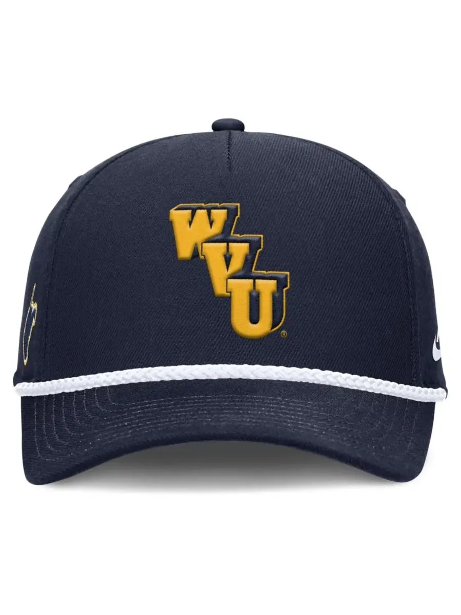 Кепка Nike с вышивкой West Virginia Mountaineers — изображение 2 из 4, темно-синий
