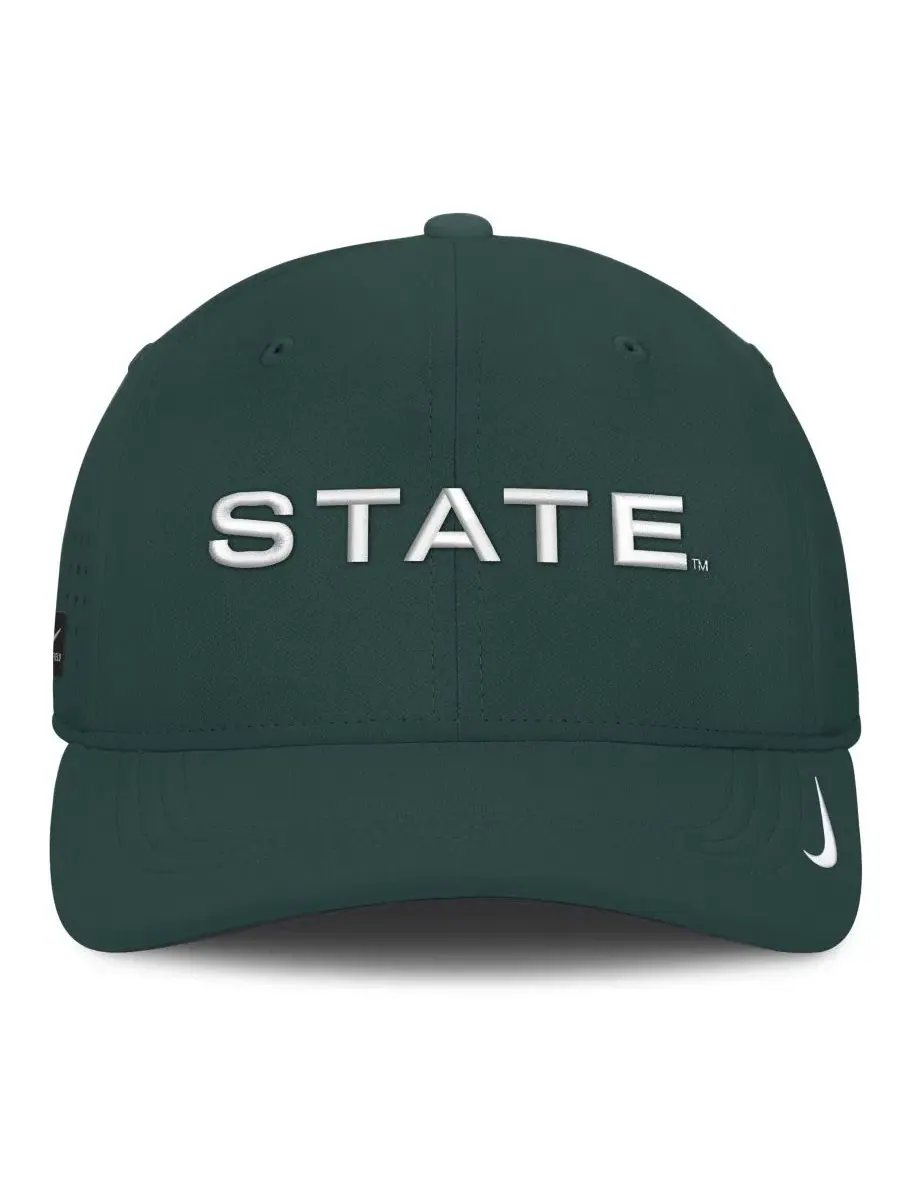 Кепка с вышивкой Michigan State Spartans Nike — изображение 2 из 5, зеленый