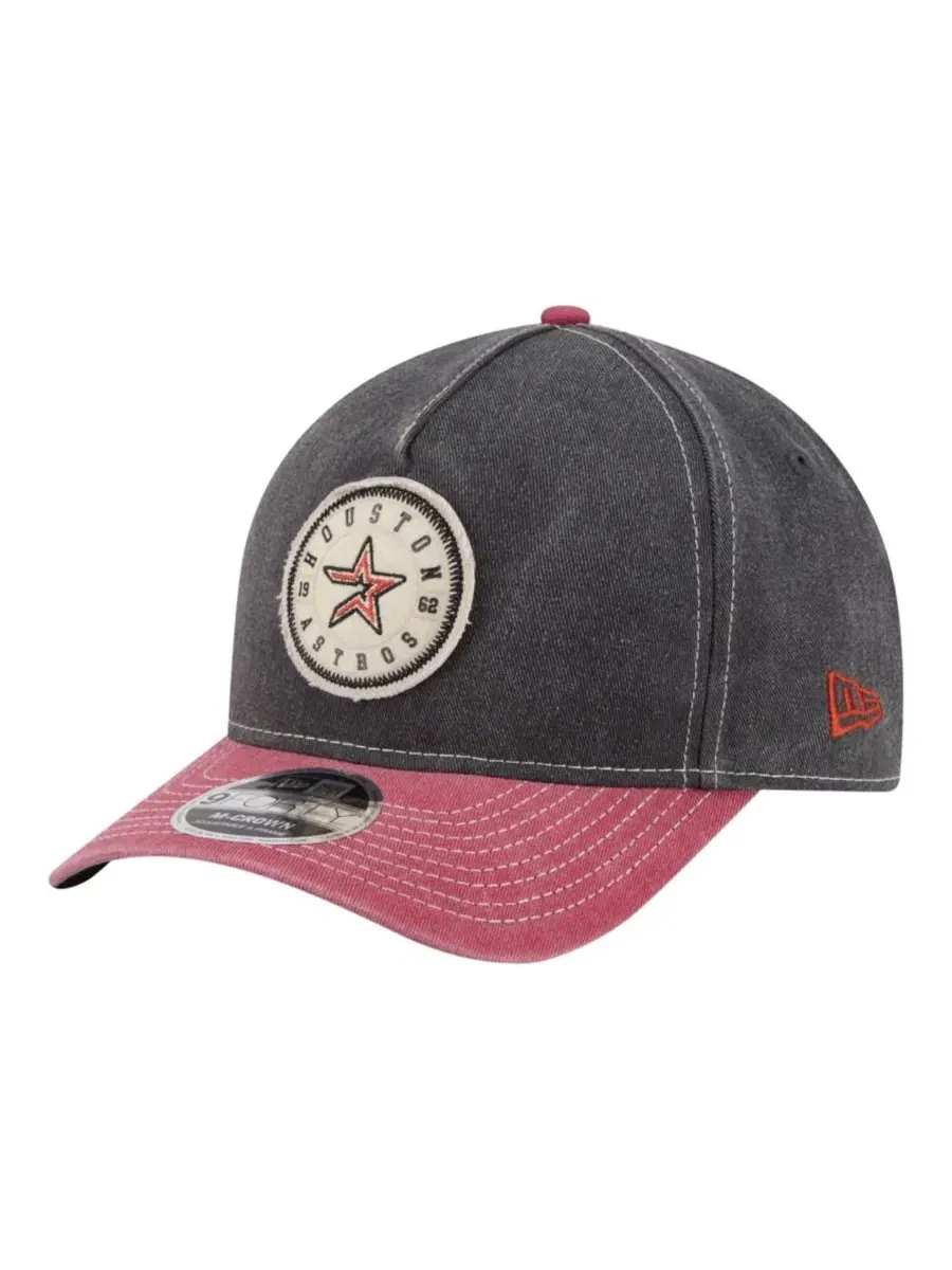 Кепка-бейсболка с изогнутым козырьком, с командной нашивкой Houston Astros New Era